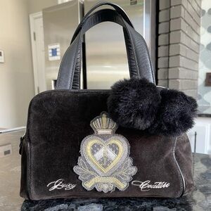 SOLD♥️Juicy Couture Black and Silver Satchel